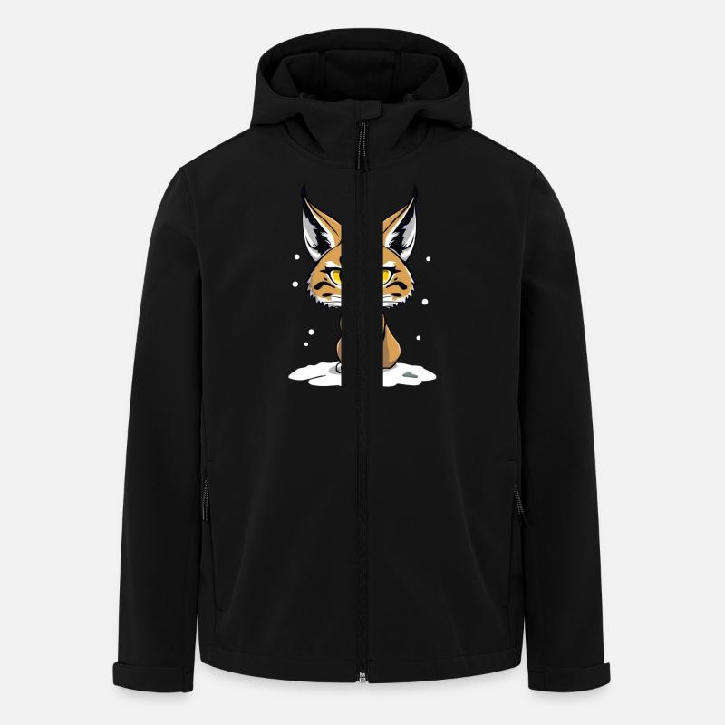 Petit lynx mignon - Veste softshell homme en polyester recyclé Stanley/Stella - noir