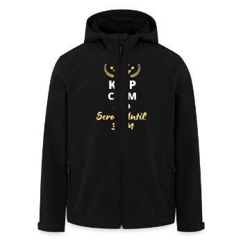 Keep Calm and Scroll Until 3 AM - Veste softshell homme en polyester recyclé Stanley/Stella - noir - Devant - AI Model Male 185 light (185cm)