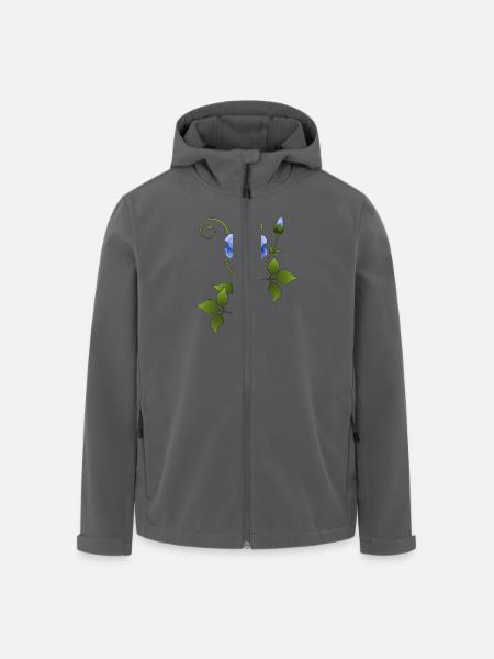 Flower - Men’s Recycled Softshell Jacket by Stanley/Stella - black