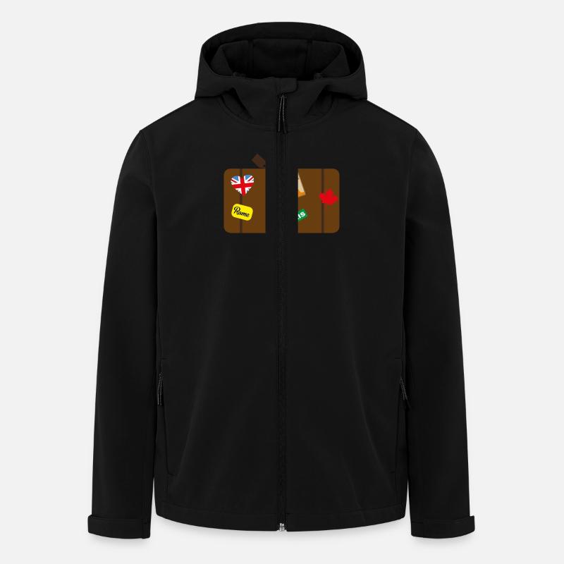 Weltreise - Veste softshell homme en polyester recyclé Stanley/Stella - noir