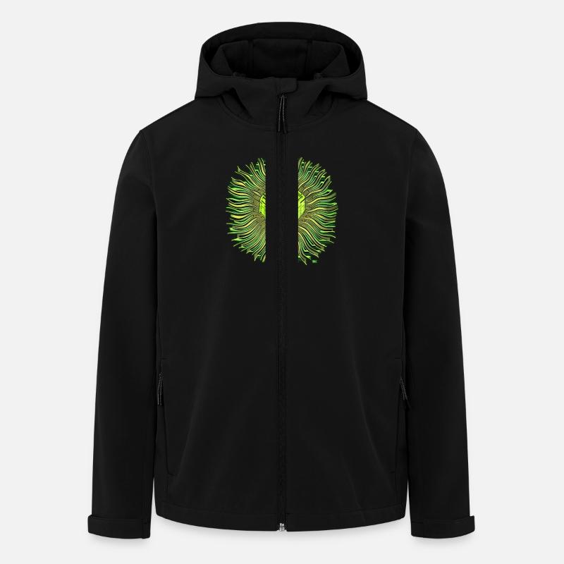 Psychedelic Cube / Psychedelischer Würfel - Recycelte Männer Softshell-Jacke von Stanley/Stella - Schwarz