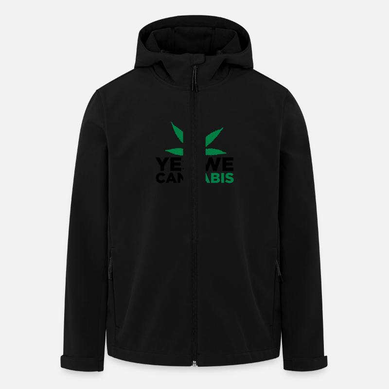 Yes We Cannabis! - Recycelte Männer Softshell-Jacke von Stanley/Stella - Schwarz