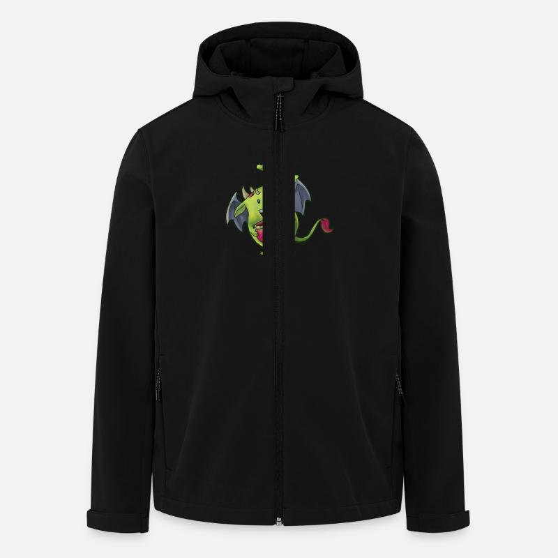 Tee Monster - Recycelte Männer Softshell-Jacke von Stanley/Stella - Schwarz