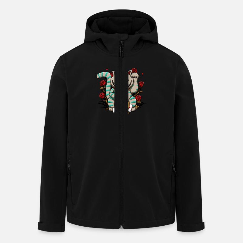 Cheshire Maneki - Recycelte Männer Softshell-Jacke von Stanley/Stella - Schwarz