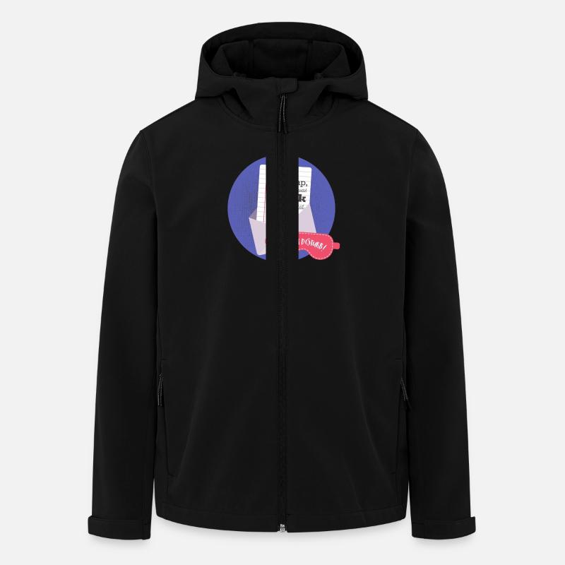 Dear nap -Typografie - Recycelte Männer Softshell-Jacke von Stanley/Stella - Schwarz