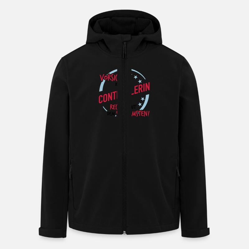 Controllerin - Rechne mit dem Schlimmsten - Recycelte Männer Softshell-Jacke von Stanley/Stella - Schwarz