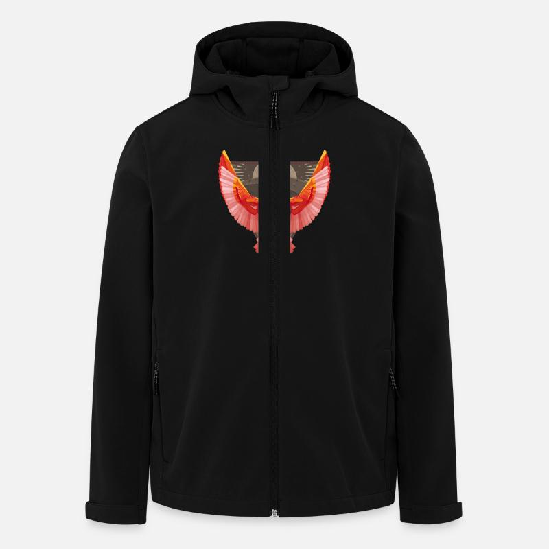 Epische Eule - Recycelte Männer Softshell-Jacke von Stanley/Stella - Schwarz