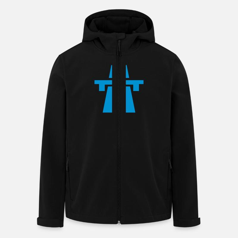 Autobahn_V1 - Recycelte Männer Softshell-Jacke von Stanley/Stella - Schwarz