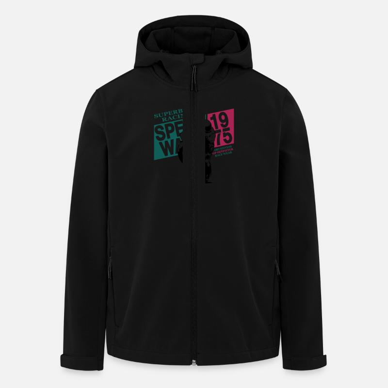 Moto-GP Racing - Recycelte Männer Softshell-Jacke von Stanley/Stella - Schwarz