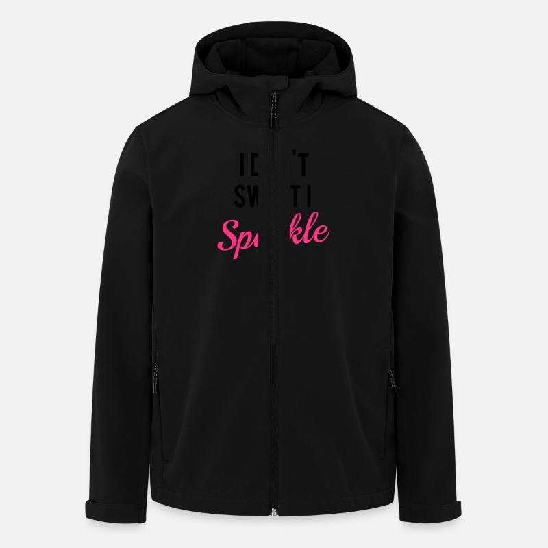 I don't sweat I sparkle - Veste softshell homme en polyester recyclé Stanley/Stella - noir