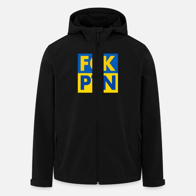 Fck ptn - Recycelte Männer Softshell-Jacke von Stanley/Stella - Schwarz