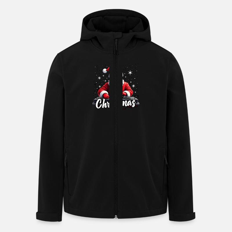 Santa Claus DJ - Weihnachtsmann - Recycelte Männer Softshell-Jacke von Stanley/Stella - Schwarz