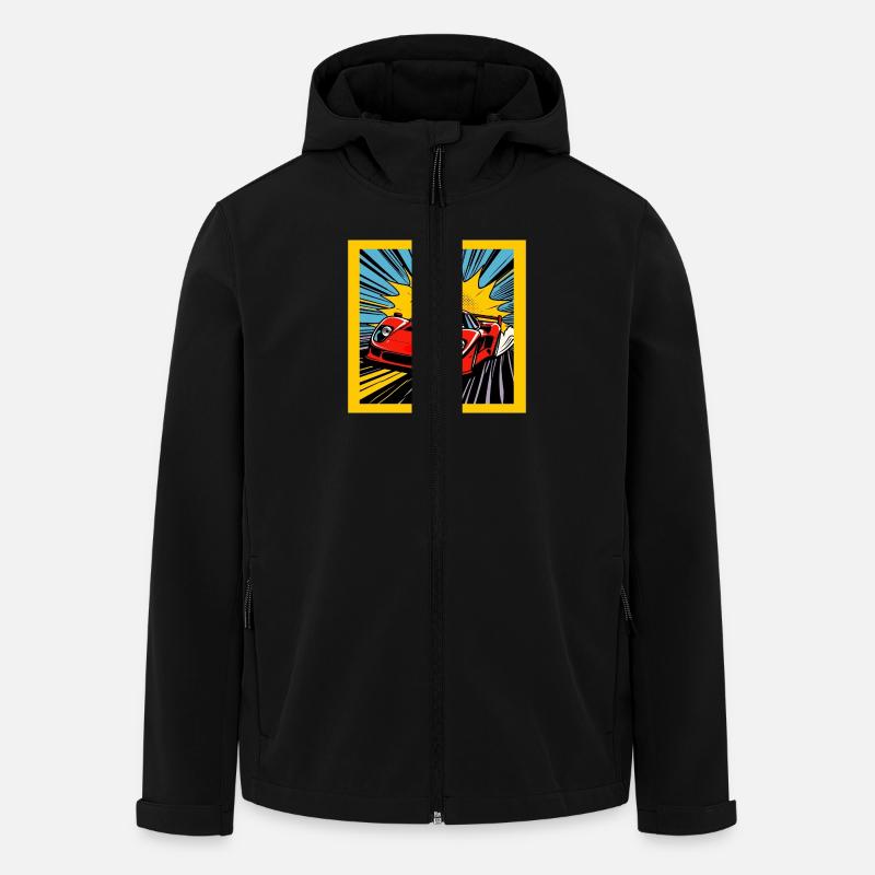 Sportwagen - Recycelte Männer Softshell-Jacke von Stanley/Stella - Schwarz