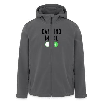 Mode Camping On - Camping-car - Extérieur - Tente - Veste softshell homme en polyester recyclé Stanley/Stella - noir - Devant - AI Model Male 185 light (185cm)
