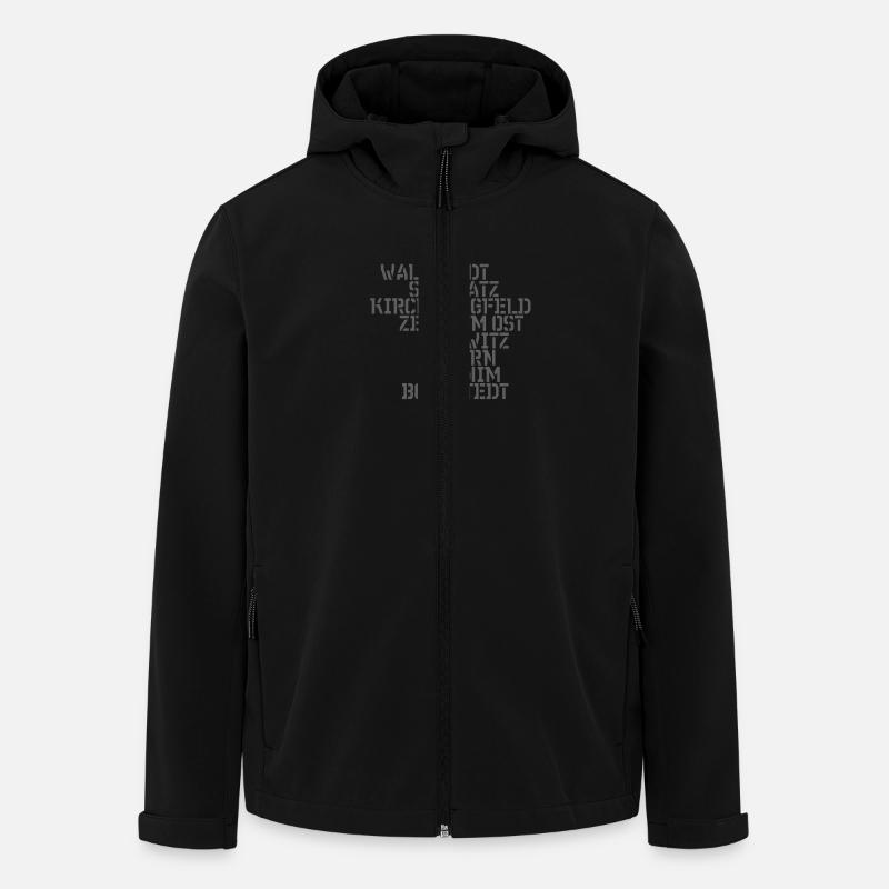 Babelsberg - Recycelte Männer Softshell-Jacke von Stanley/Stella - Schwarz