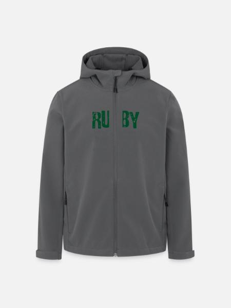 rugby - Giacca softshell uomo in poliestere riciclato di Stanley/Stella - nero
