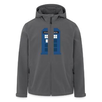 Tardis - Men’s Recycled Softshell Jacket by Stanley/Stella - black - Front - AI Model Male 185 light (185cm)