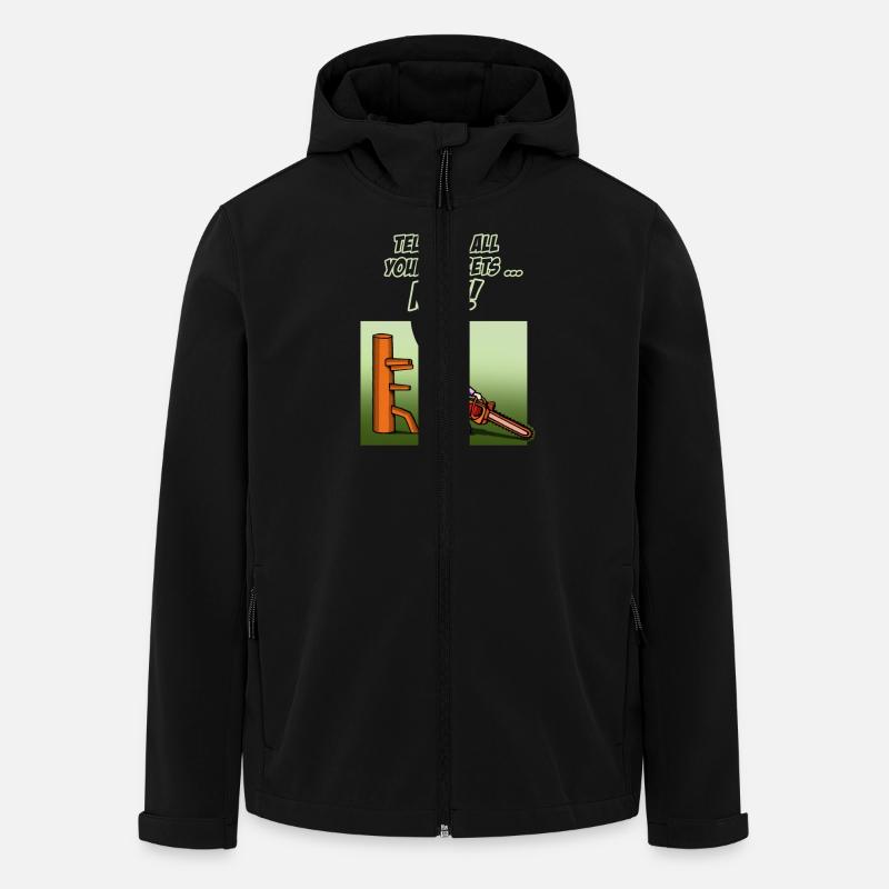 chainsaw 2016 green - Recycelte Männer Softshell-Jacke von Stanley/Stella - Schwarz