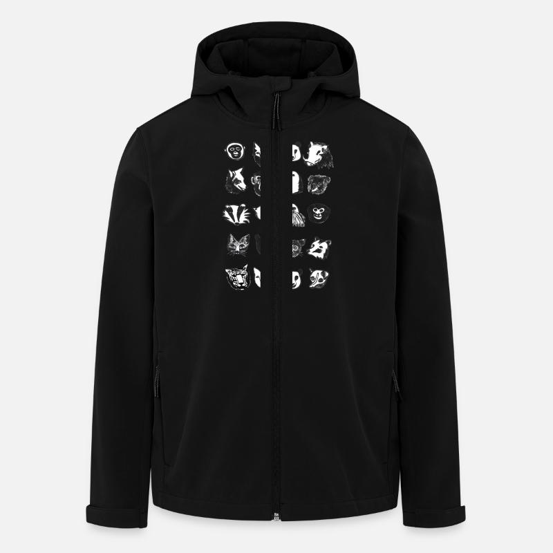 Alle Tiere - Recycelte Männer Softshell-Jacke von Stanley/Stella - Schwarz