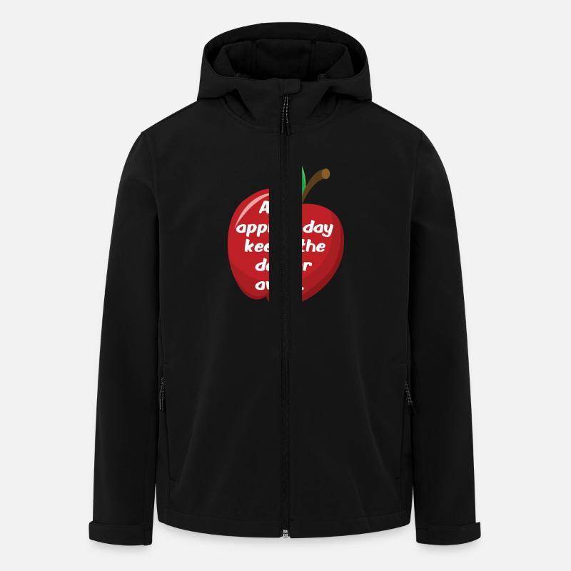 An apple a day ... - Men’s Recycled Softshell Jacket by Stanley/Stella - black