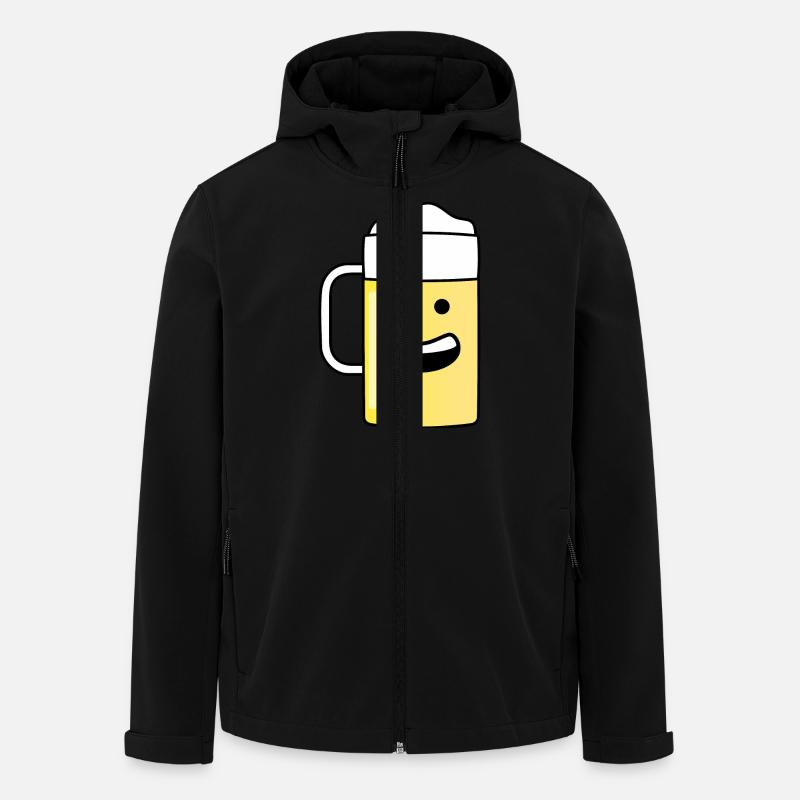 Fröhliches Bier - Recycelte Männer Softshell-Jacke von Stanley/Stella - Schwarz