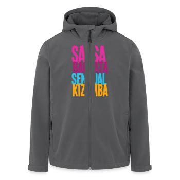 SALSA BACHATA SENSUAL KIZOMBA - Dance Shirts - Men’s Recycled Softshell Jacket by Stanley/Stella - black - Front - AI Model Male 185 light (185cm)