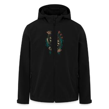 Bullseye Cool Dart - Dart T-Shirts RAHMENLOS - - Recycelte Männer Softshell-Jacke von Stanley/Stella - Schwarz - Vorne - AI Model Male 185 light (185cm)
