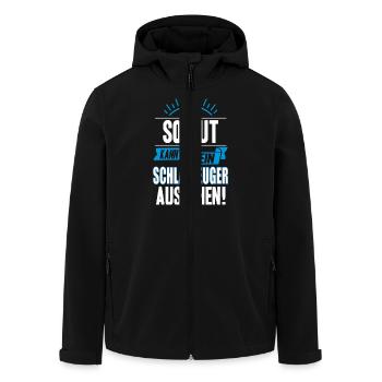 SCHLAGZEUGER - Recycelte Männer Softshell-Jacke von Stanley/Stella - Schwarz - Vorne - AI Model Male 185 light (185cm)