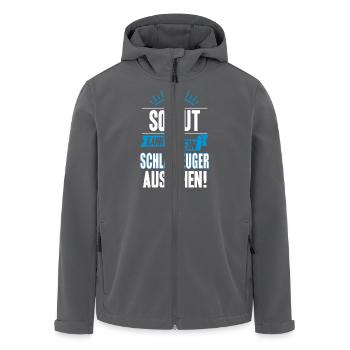 SCHLAGZEUGER - Recycelte Männer Softshell-Jacke von Stanley/Stella - Anthrazit - Vorne - AI Model Male 185 light (185cm)
