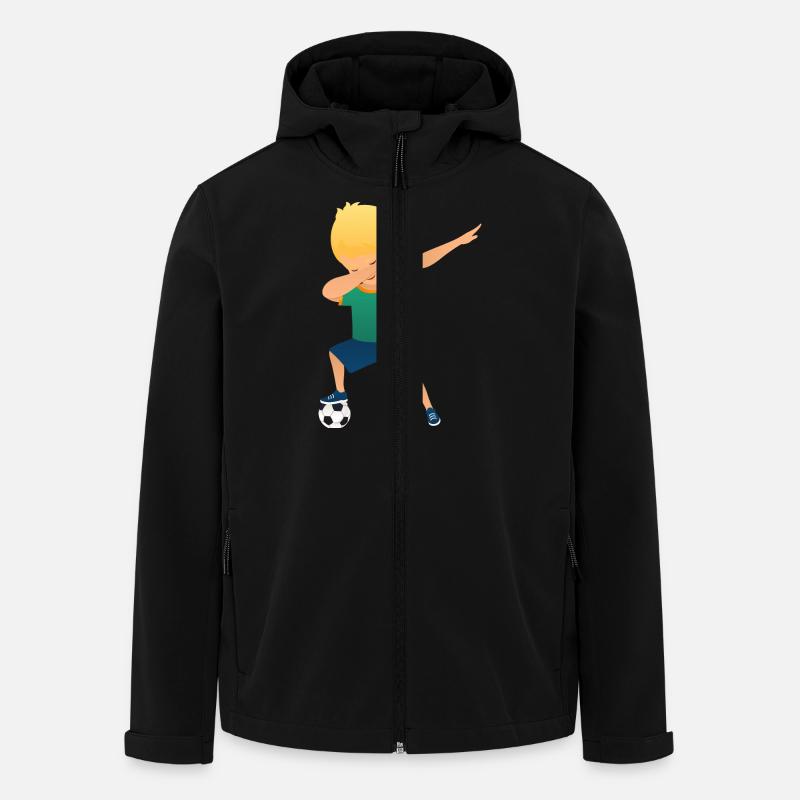 Soccer Boy Dab Dance - Recycelte Männer Softshell-Jacke von Stanley/Stella - Schwarz