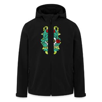 amor vida skull - Veste softshell homme en polyester recyclé Stanley/Stella - noir - Devant - AI Model Male 185 light (185cm)
