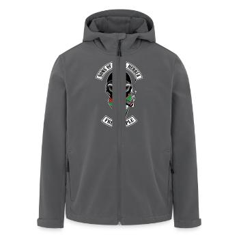 Baskische Land Design 12 - Recycelte Männer Softshell-Jacke von Stanley/Stella - Schwarz - Vorne - AI Model Male 185 light (185cm)