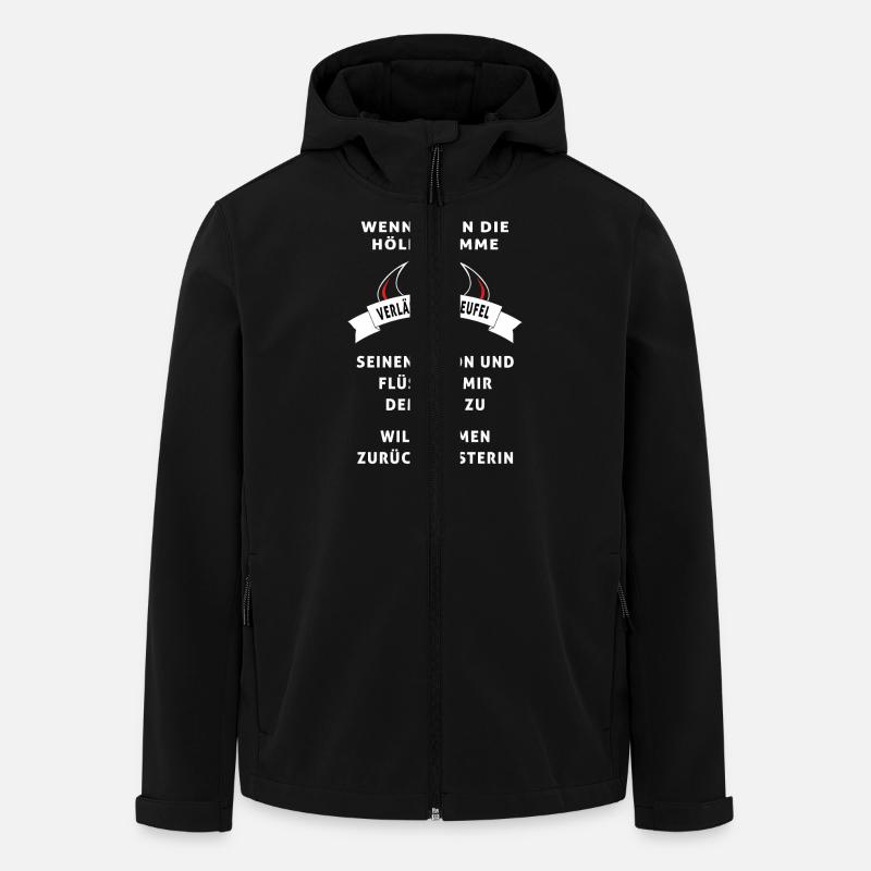 Teufel Meisterin - Recycelte Männer Softshell-Jacke von Stanley/Stella - Schwarz
