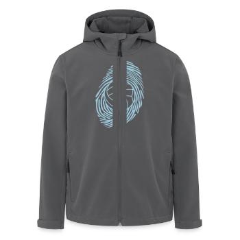 volleyball waterpolo empreinte digitale - Veste softshell homme en polyester recyclé Stanley/Stella - noir - Devant - AI Model Male 185 light (185cm)