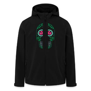 tete de mort mexicaine - Veste softshell homme en polyester recyclé Stanley/Stella - noir - Devant - AI Model Male 185 light (185cm)