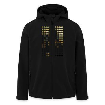 mona dots - Recycelte Männer Softshell-Jacke von Stanley/Stella - Schwarz - Vorne - AI Model Male 185 light (185cm)