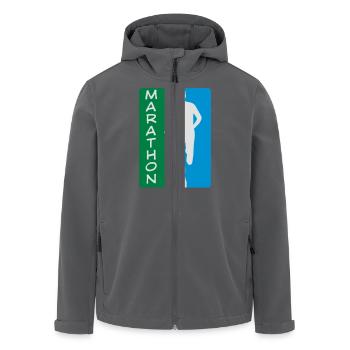 Marathon - Recycelte Männer Softshell-Jacke von Stanley/Stella - Schwarz - Vorne - AI Model Male 185 light (185cm)