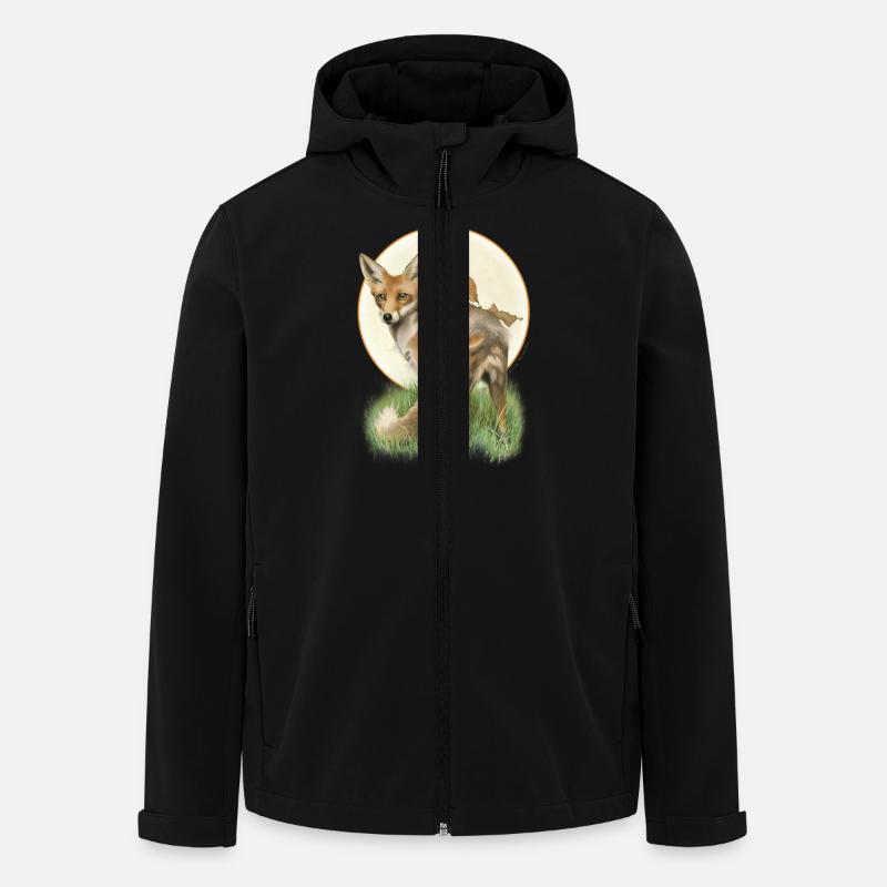 Fuchs und Fee - Recycelte Männer Softshell-Jacke von Stanley/Stella - Schwarz