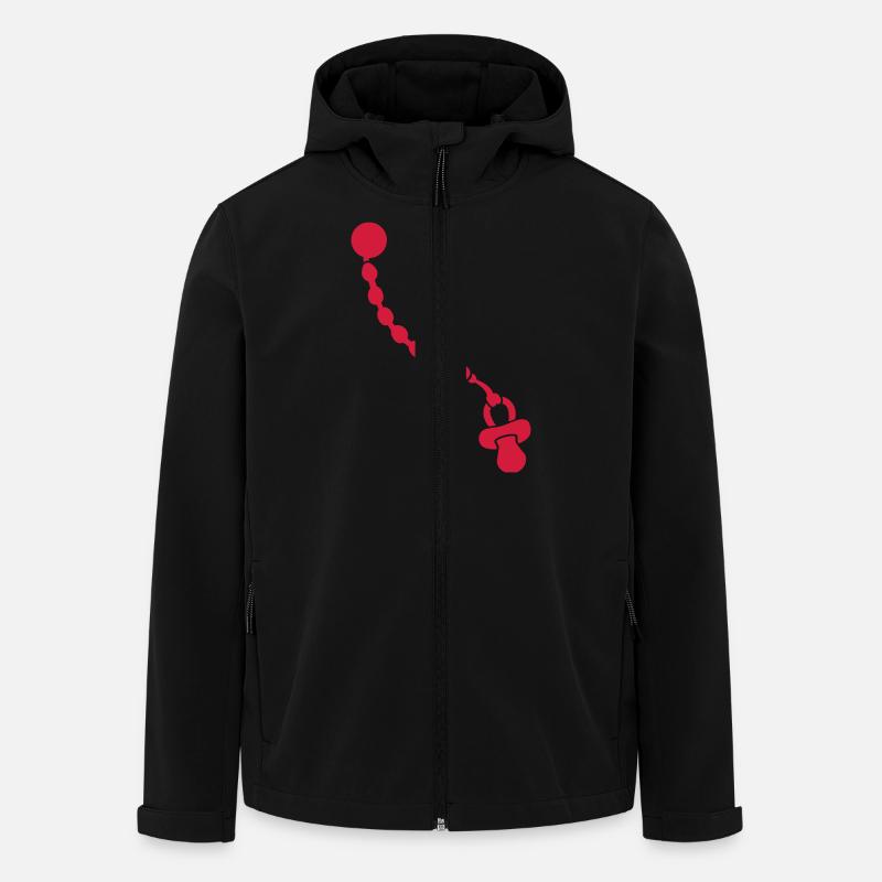 Schnuller - Recycelte Männer Softshell-Jacke von Stanley/Stella - Schwarz
