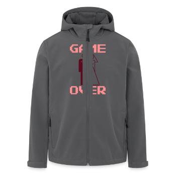 Game Over - Veste softshell homme en polyester recyclé Stanley/Stella - noir - Devant - AI Model Male 185 light (185cm)