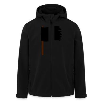 Drapeau - Veste softshell homme en polyester recyclé Stanley/Stella - noir - Devant - AI Model Male 185 light (185cm)