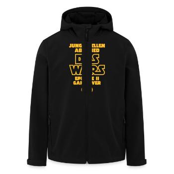 Junggesellenabschied - Das Wars - Episode II... - Recycelte Männer Softshell-Jacke von Stanley/Stella - Schwarz - Vorne - AI Model Male 185 light (185cm)