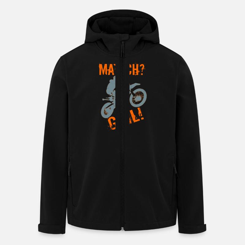 Matsch? Geil! Motocross - Recycelte Männer Softshell-Jacke von Stanley/Stella - Schwarz