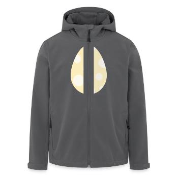 Easter egg yellow with dots - Men’s Recycled Softshell Jacket by Stanley/Stella - black - Front - AI Model Male 185 light (185cm)