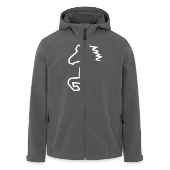 Icelandic horse - Men’s Recycled Softshell Jacket by Stanley/Stella - black - Front - AI Model Male 185 light (185cm)