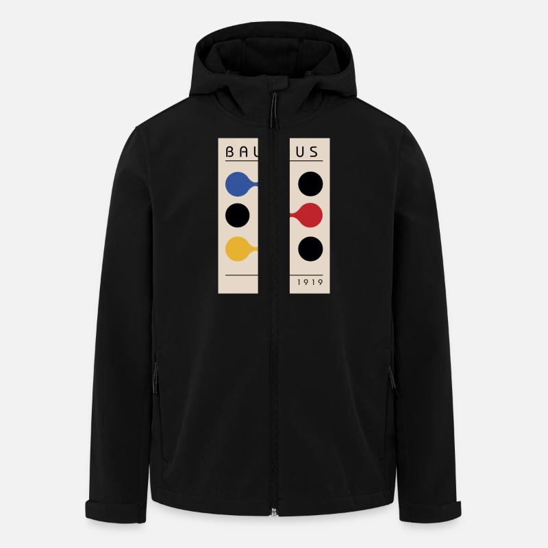 Bauhaus Art 1919 - Veste softshell homme en polyester recyclé Stanley/Stella - noir