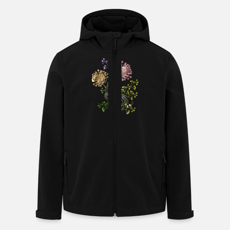 Papillon - Veste softshell homme en polyester recyclé Stanley/Stella - noir
