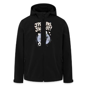 Je peux pas j'ai foot ! - Veste softshell homme en polyester recyclé Stanley/Stella - noir - Devant - AI Model Male 185 light (185cm)