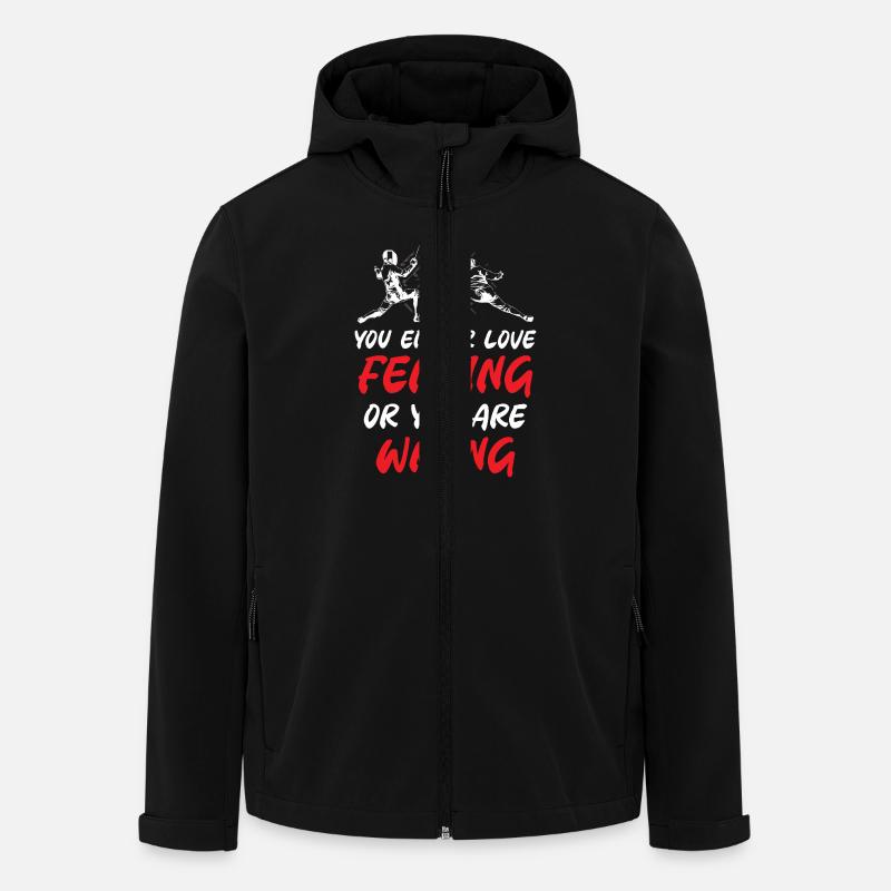 Soit vous aimez l’escrime, soit vous avez tort - Veste softshell homme en polyester recyclé Stanley/Stella - noir