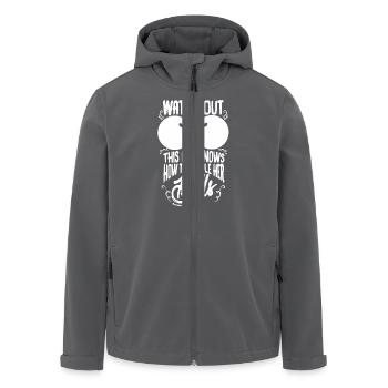 Bowling Girl - Men’s Recycled Softshell Jacket by Stanley/Stella - black - Front - AI Model Male 185 light (185cm)